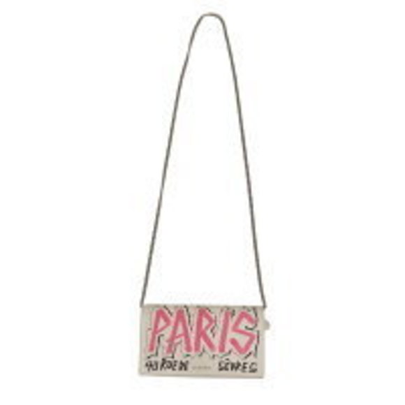 BALENCIAGA Chain Shoulder Bag White BALENCIAGA - Picture 1 of 9
